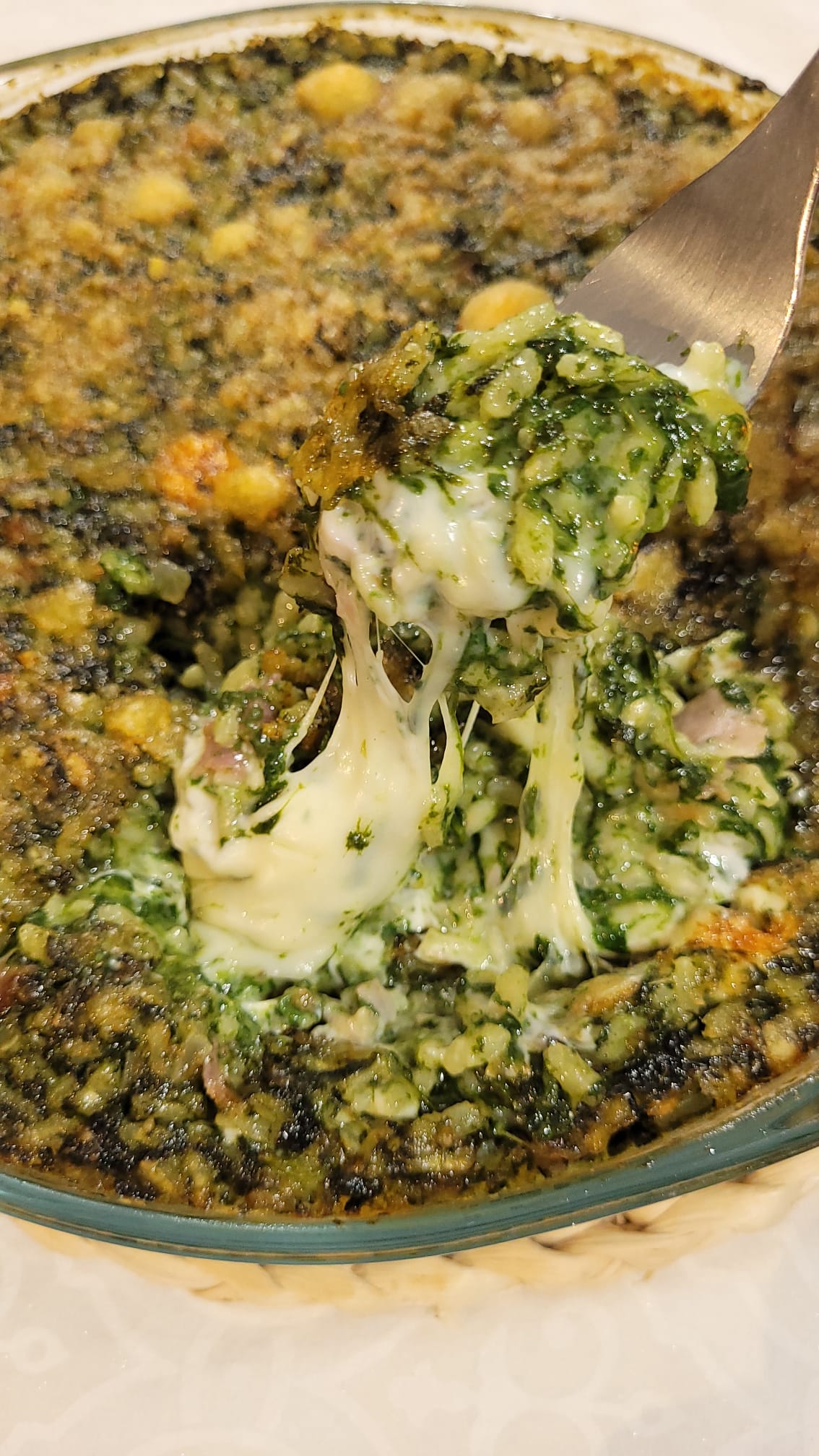 Sformato di Riso e Spinaci con Stracchino