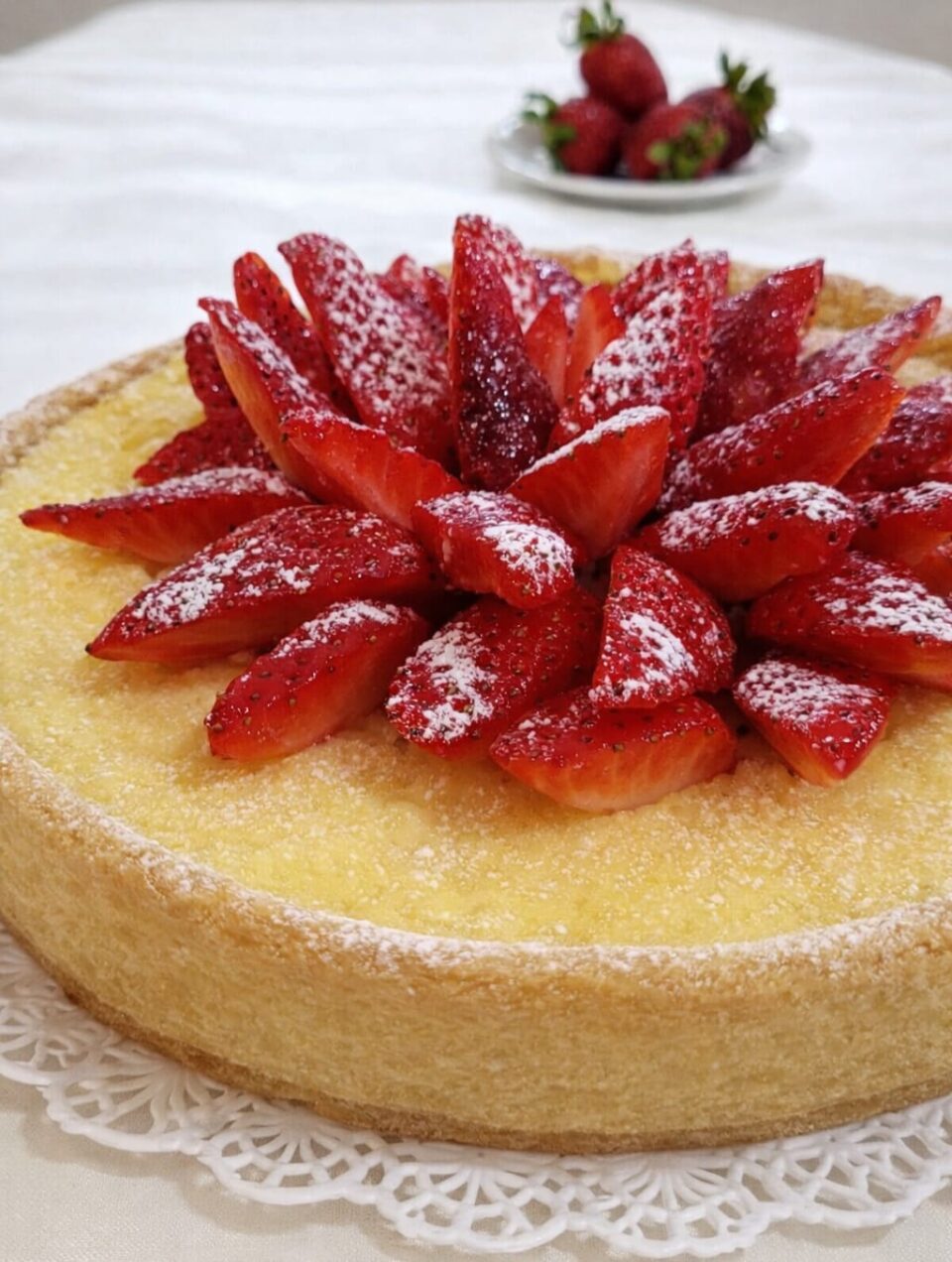 Crostata Cheesecake Ricotta e Fragole