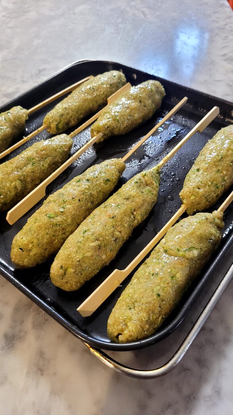 Spiedini di Pollo e Zucchine in Friggitrice ad Aria