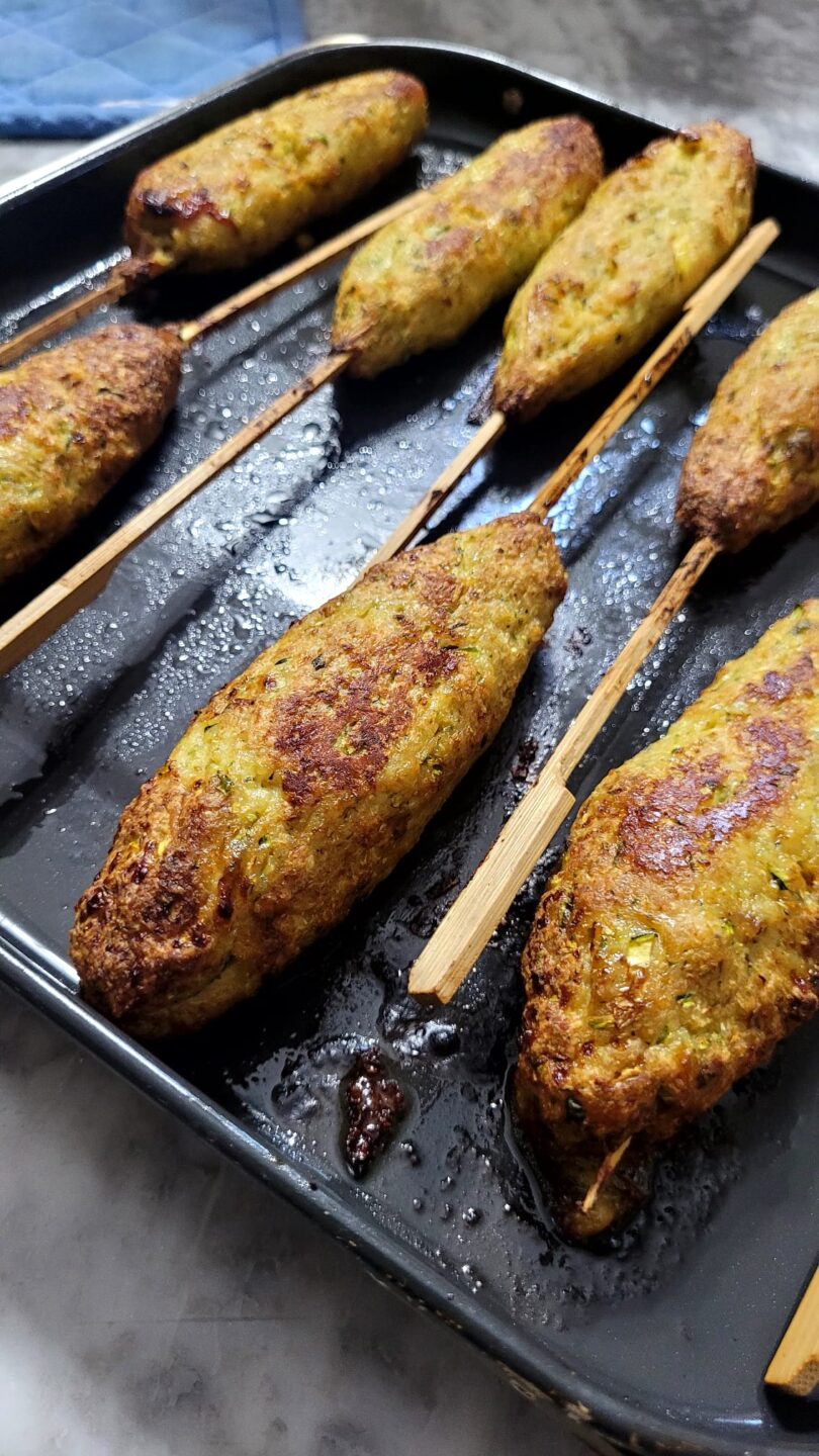 Spiedini di Pollo e Zucchine in Friggitrice ad Aria