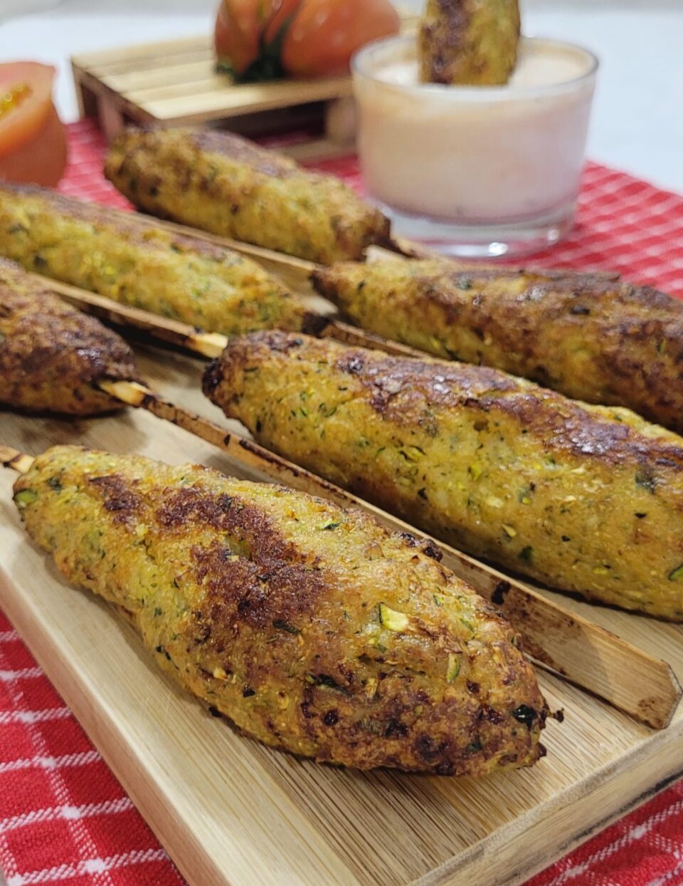 Spiedini di Pollo e Zucchine in Friggitrice ad Aria