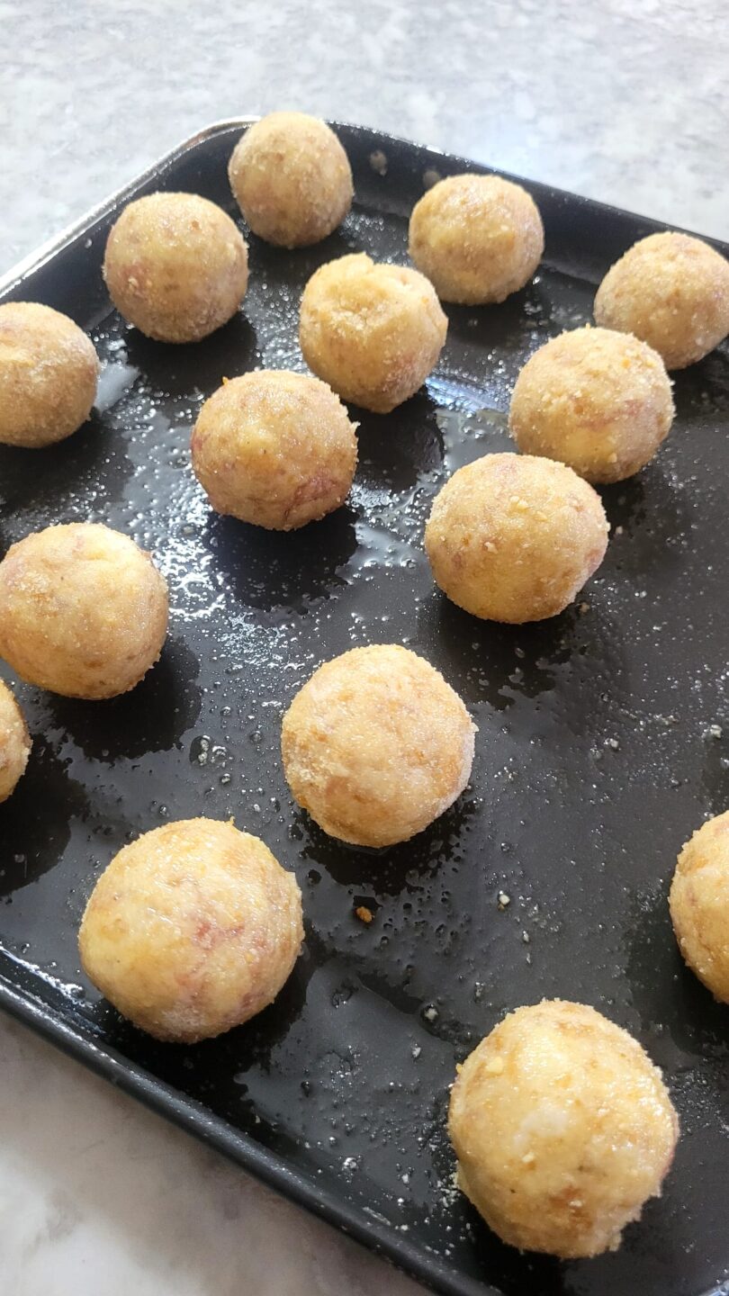 Polpette di pane con speck in Friggitrice ad Aria