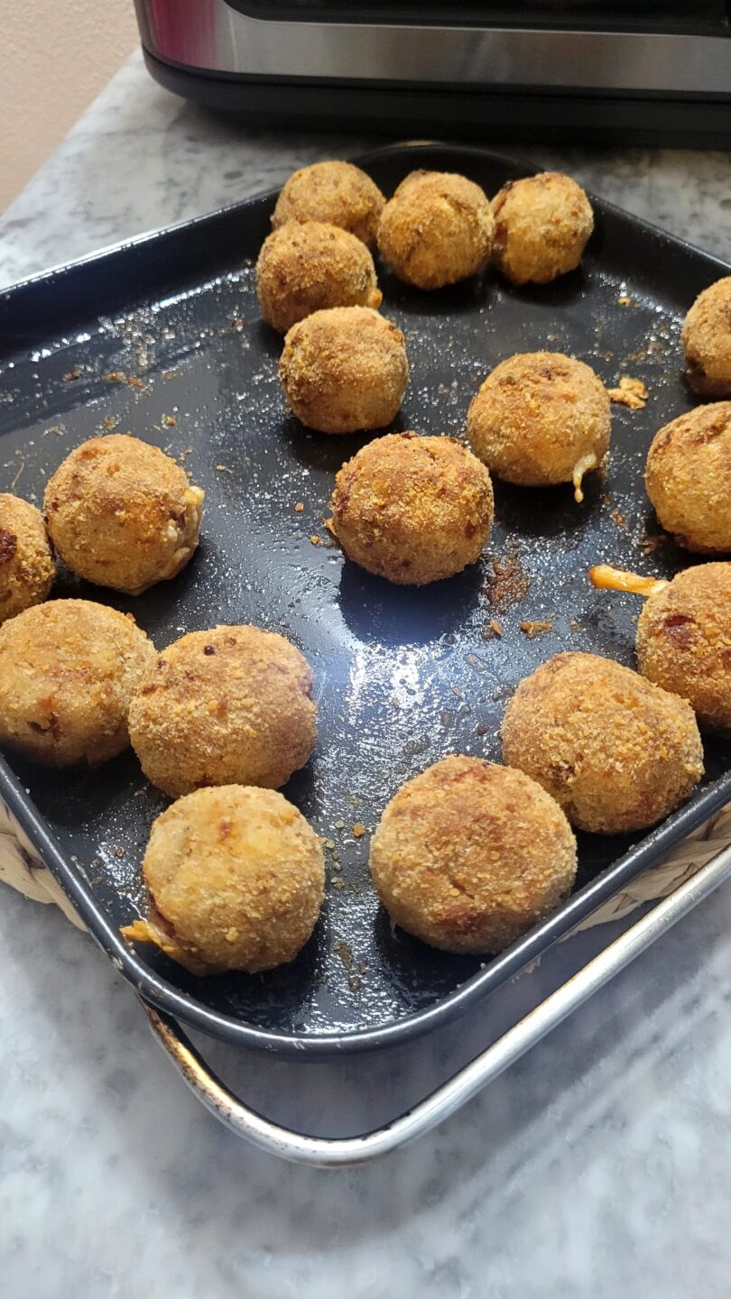 Polpette di pane con speck in Friggitrice ad Aria