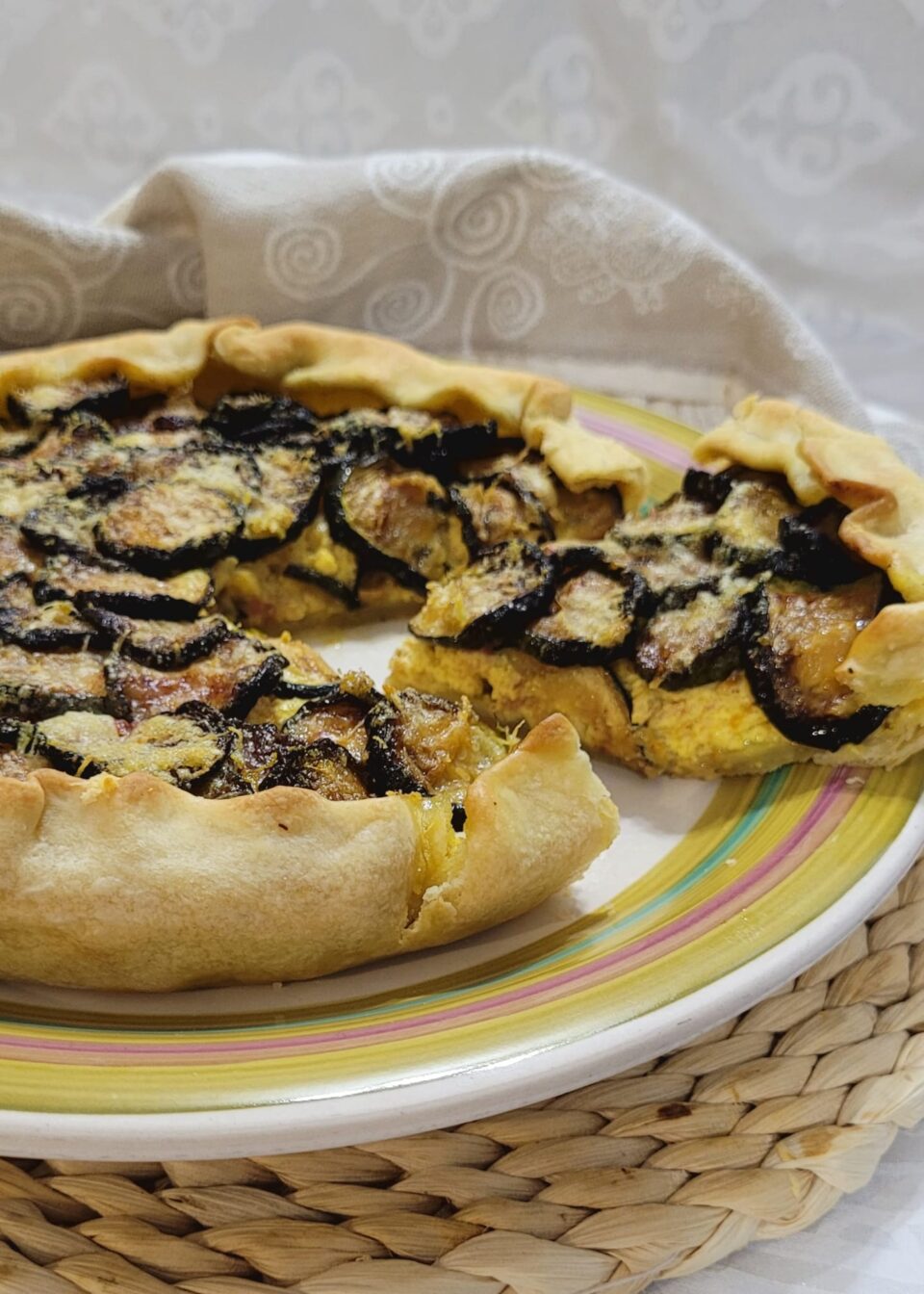 Torta Zucchine e Ricotta allo Zafferano in Friggitrice ad Aria