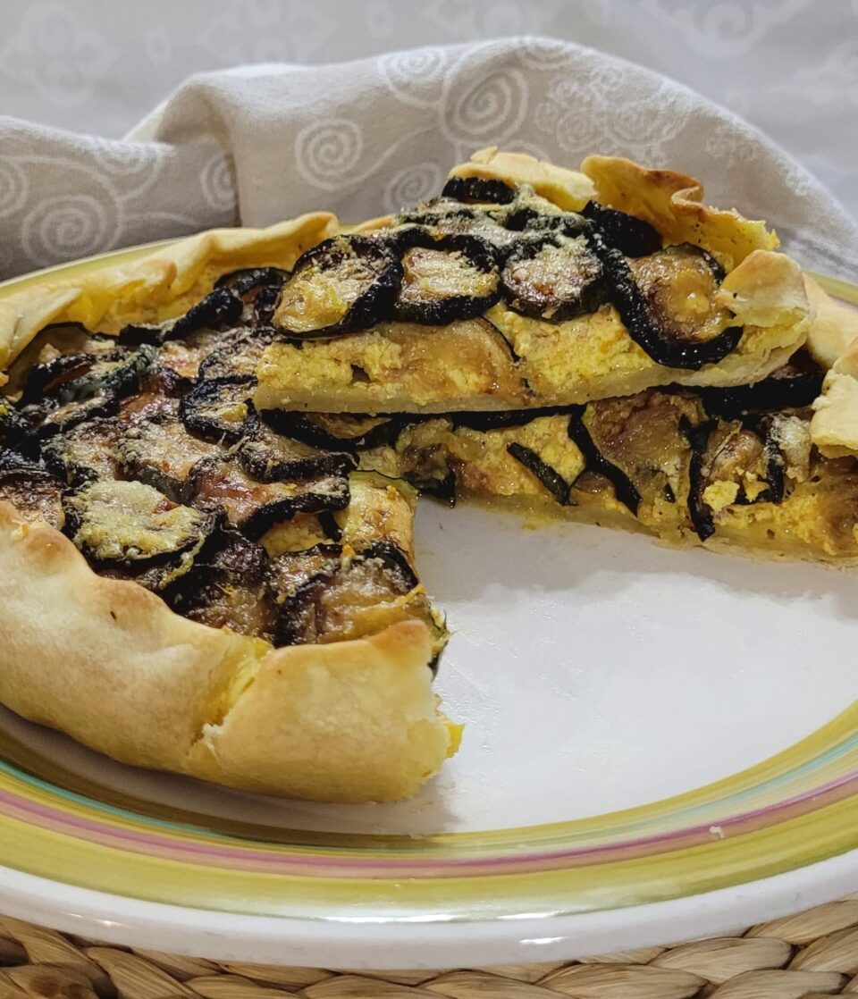 Torta Zucchine e Ricotta allo Zafferano in Friggitrice ad Aria