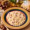 Risotto autunnale con castagne, taleggio DOP e speck croccante
