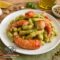 Busiate con Pesto di Pistacchi e Gamberi Rossi di Mazara