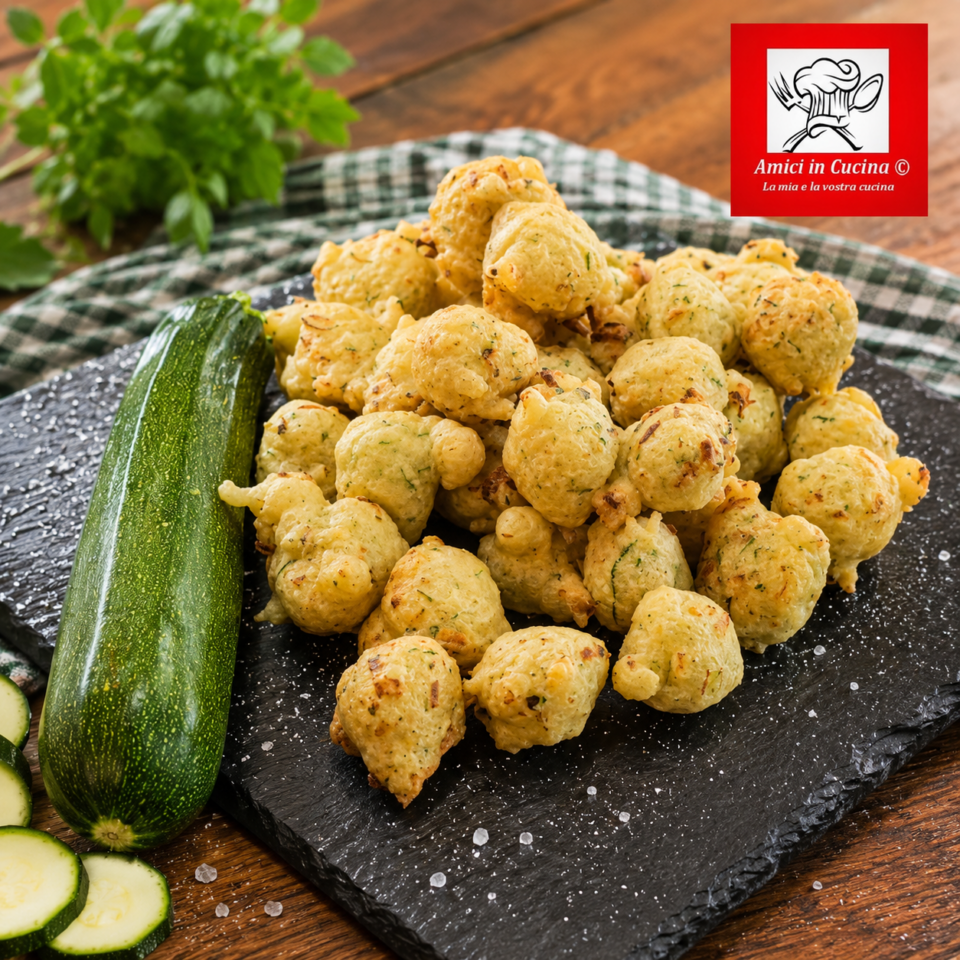 Zeppoline di zucchine soffici e croccanti