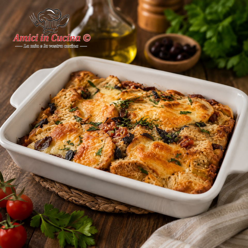 Parmigiana di zucchine fritte con mozzarella di bufala e formaggio gratinato