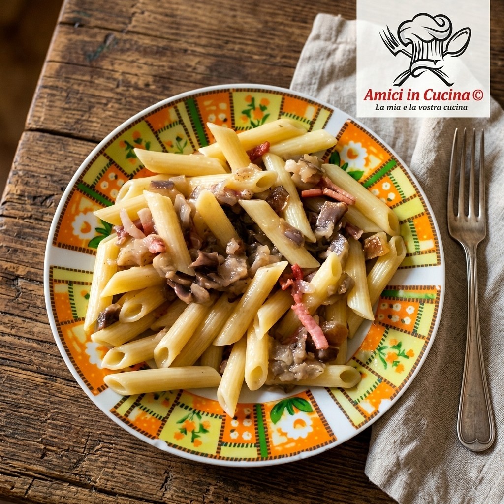 Penne con melanzane e speck senza glutine