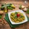 Penne con Pesto di Zucchine, Basilico, Mandorle e Pinoli