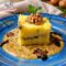 Quadrotto di polenta al parmigiano e gorgonzola