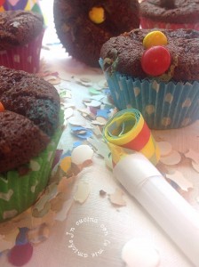 image9 224x300 Muffin con nesquik e confetti colorati