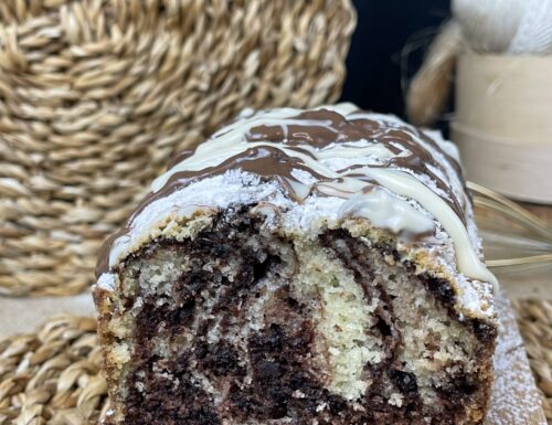 PLUMCAKE MARMORIZZATO ALL’ACQUA ricetta facile e leggera