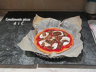 Pizza con preparato dulight