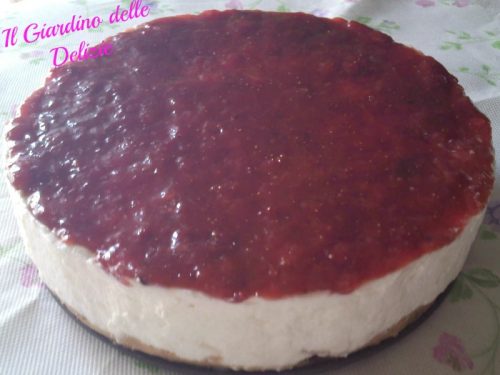 Cheesecake con crema di fragole
