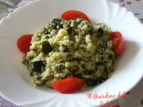 Cous cous zucchine e spinaci