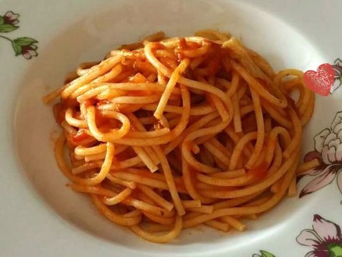 Spaghetti all’Amatriciana al microonde