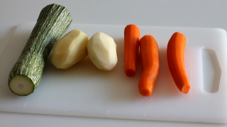 rosti di zucchine patate e carote