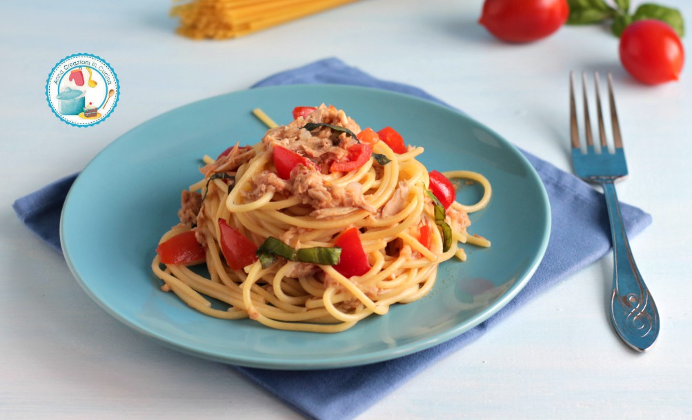 SPAGHETTI CON TONNO E POMODORINI | Anna Creazioni In Cucina