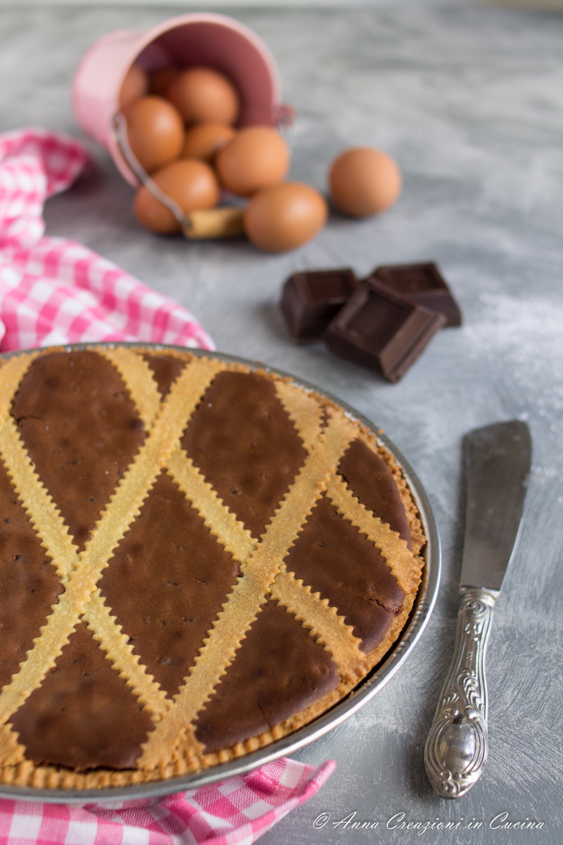 pastiera napoletana al cioccolato e rum