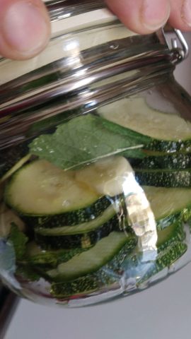 zucchine alla scapece in vasocottura al microonde