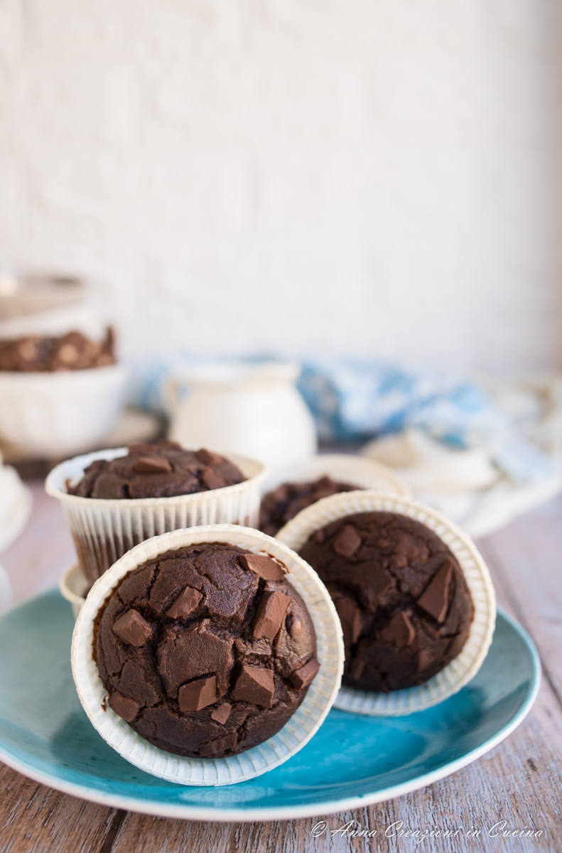 muffin di biscotti al cioccolato