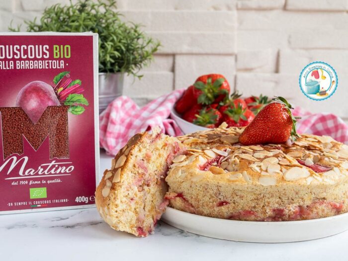 Torta alle fragole con couscous