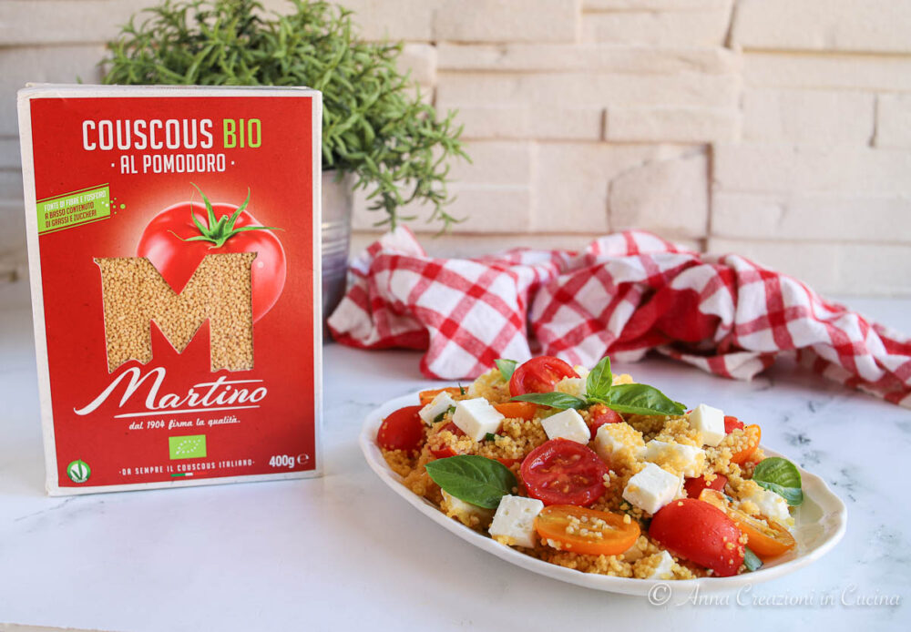 Couscous con pomodorini e feta