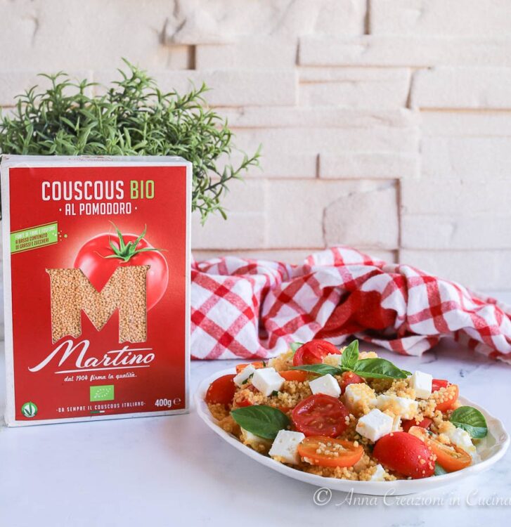Couscous con pomodorini e feta