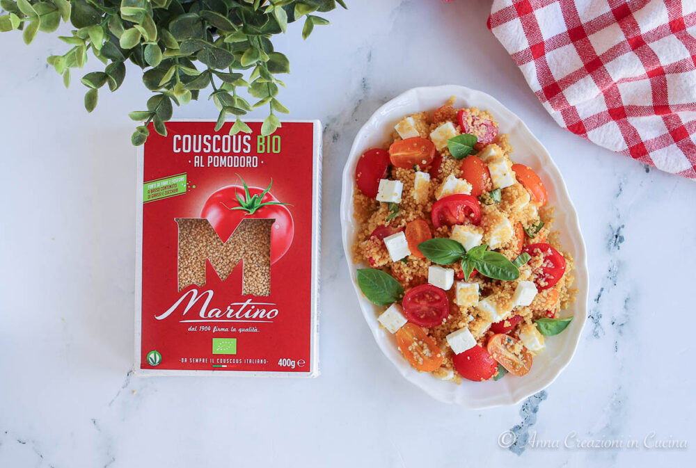 Couscous con pomodorini e feta