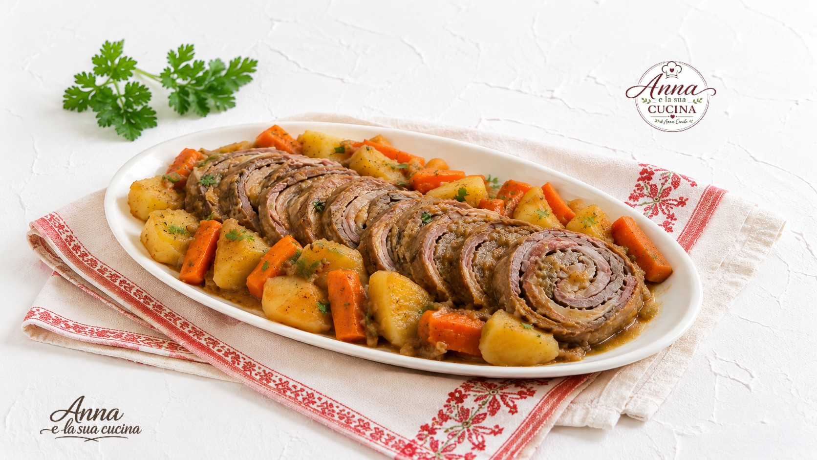 Le braciole di carne di vitello ripiene