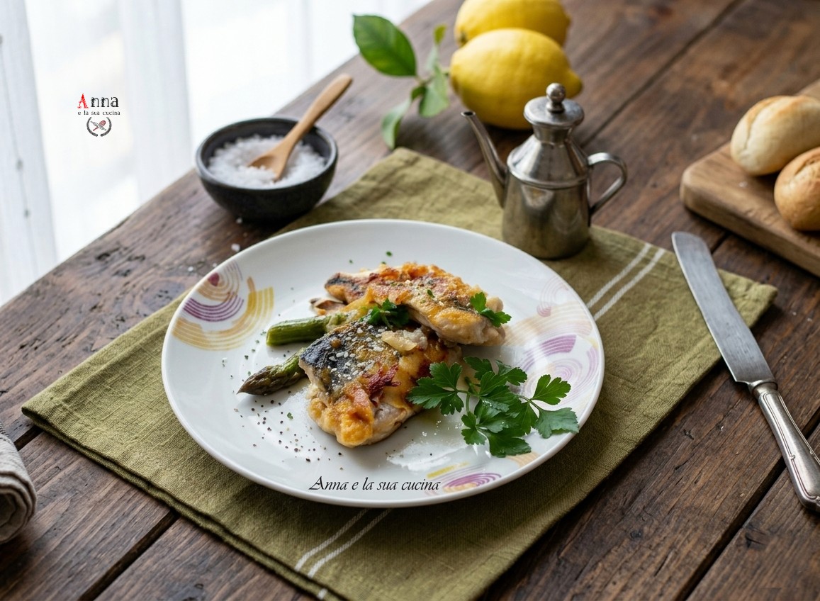 Filetti di sgombro con asparagi