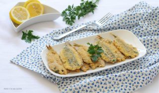 Cotolette di alici fresche al forno