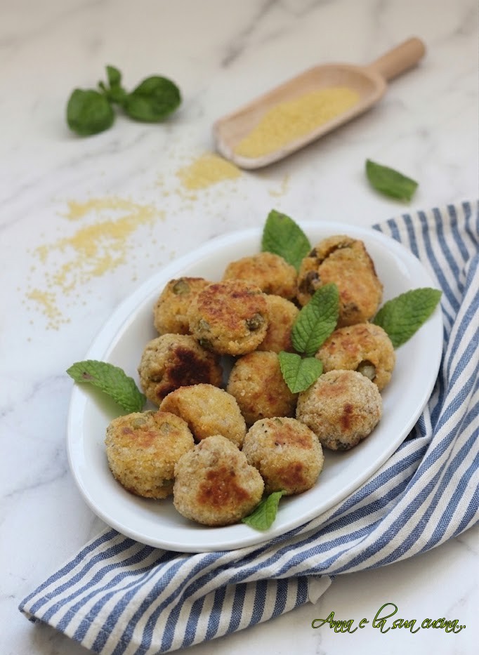 Polpette di cous cous con verdure al forno