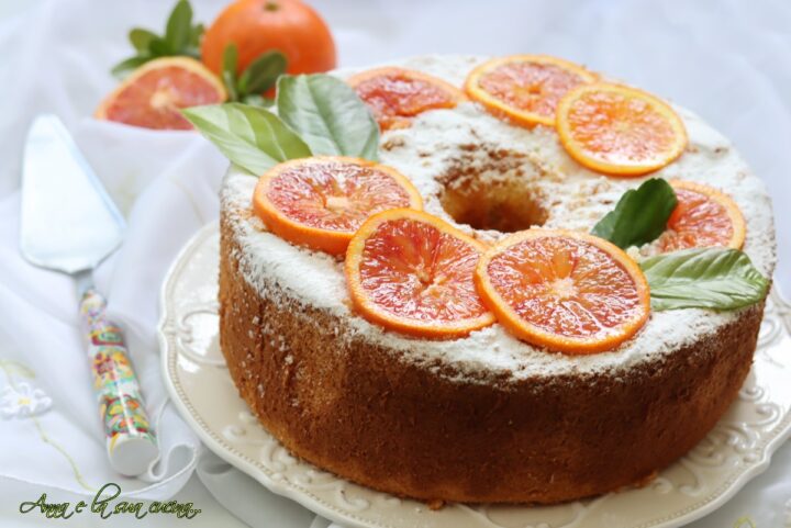 chiffon cake fluffluosa all'arancia