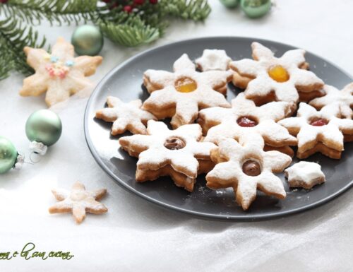Biscotti stelle di natale farcite