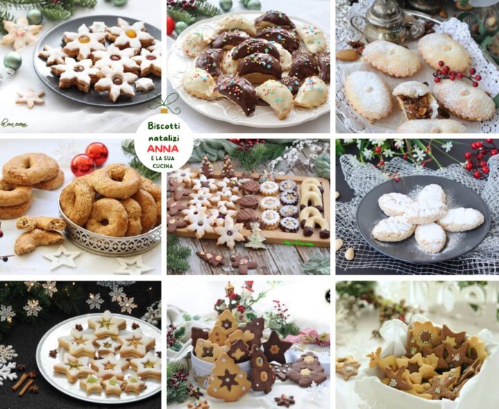 Biscotti semplici e decorati per natale