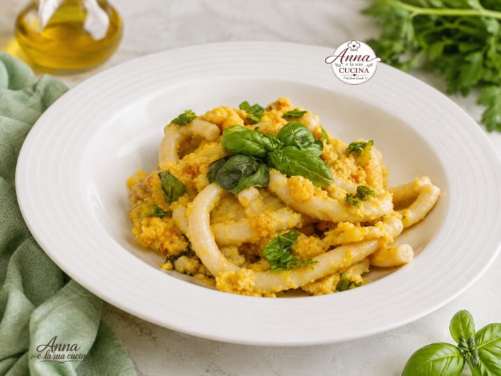 Maccheroni con ragù di verdure cremoso