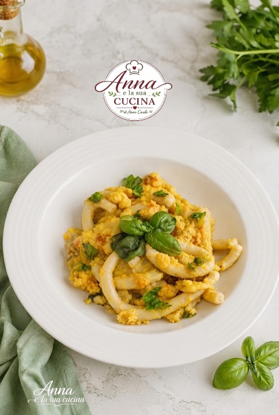 Maccheroni con ragù di verdure cremoso