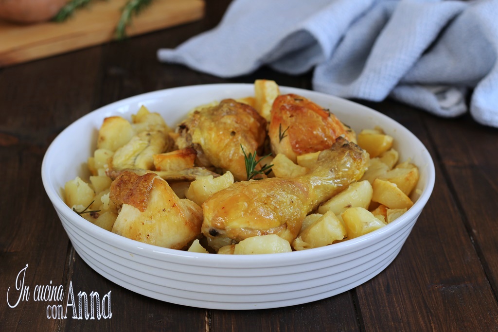 Pollo e patate al forno