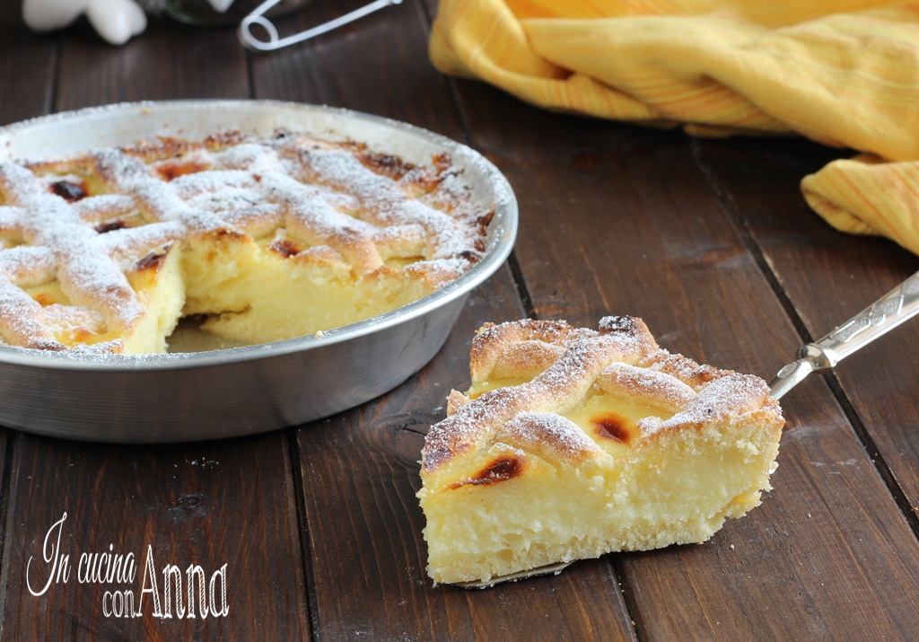 Crostata semplice alla crema della nonna