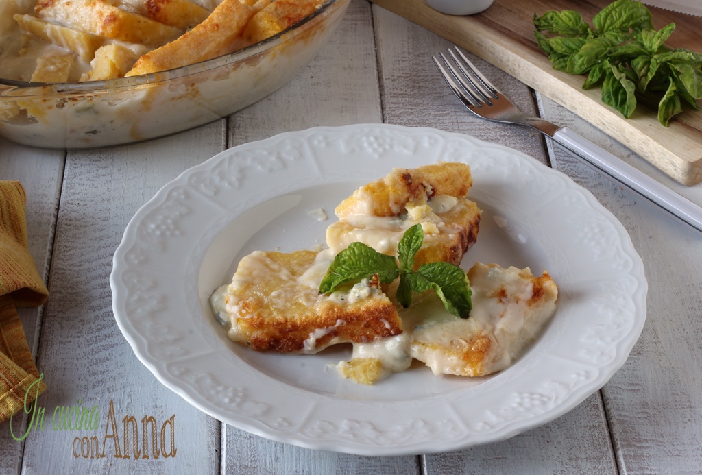 POLENTA AL FORNO AI 4 FORMAGGI con una crema favolosa