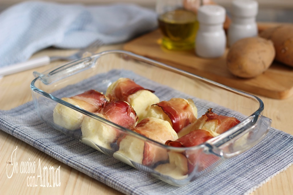Involtini di patate filanti