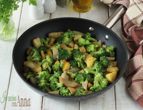 Broccoli e patate in padella