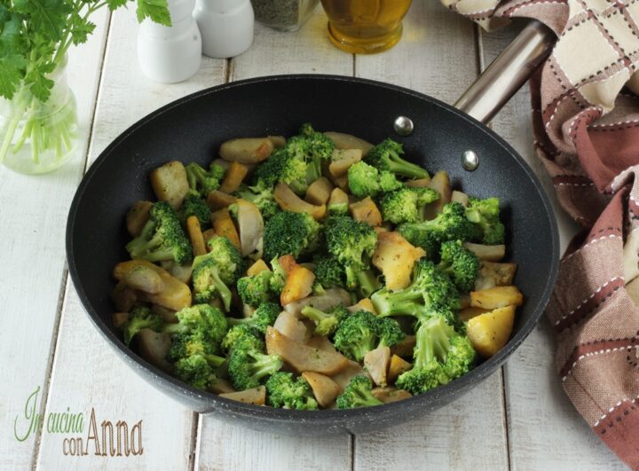 Broccoli e patate in padella