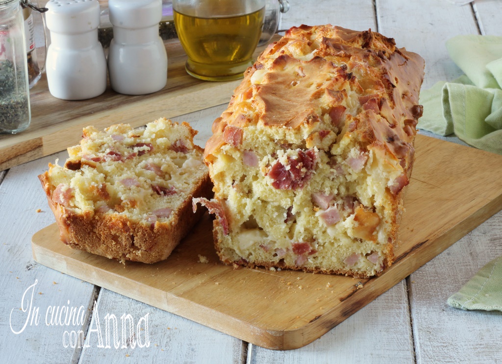PLUMCAKE SALATO CON SALUMI E FORMAGGI 10 minuti e si inforna!