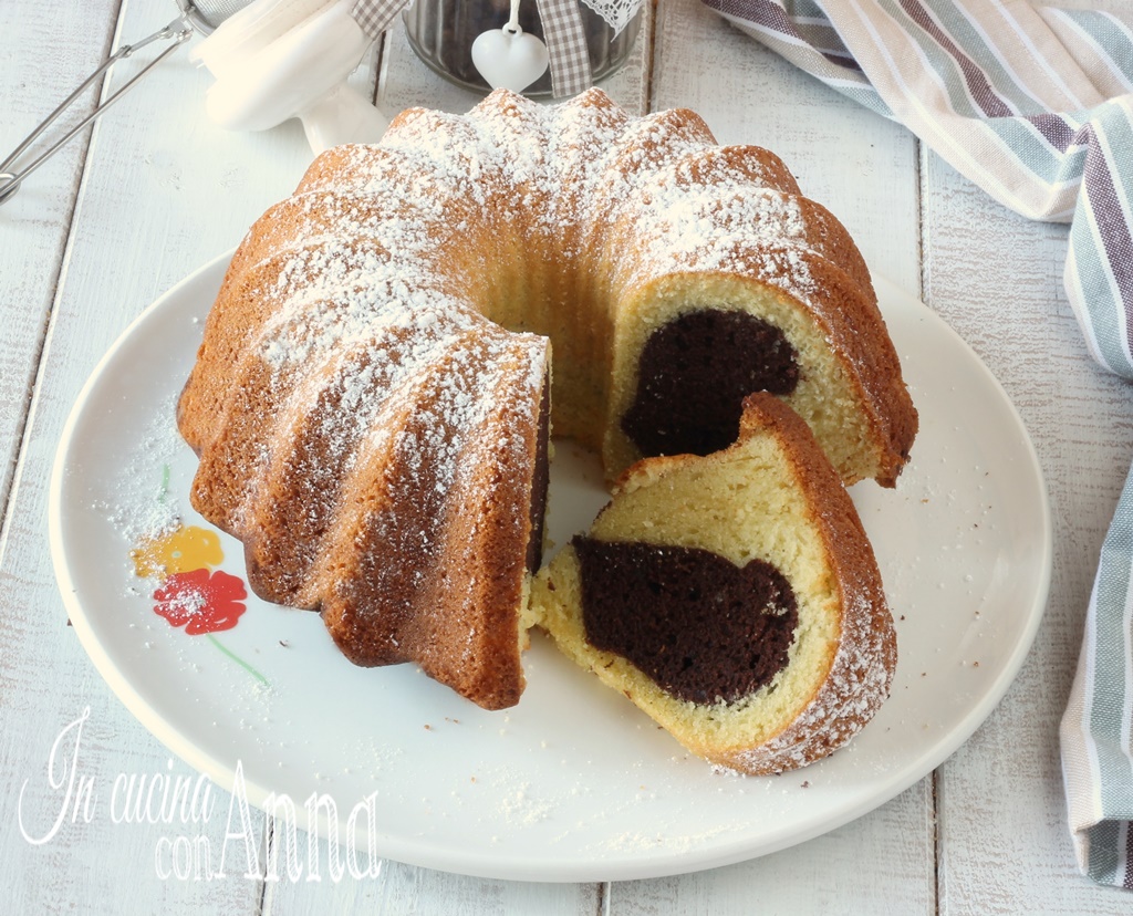 Ciambella Bicolore Alla Panna Si Impasta In Minuti Ed Soffice