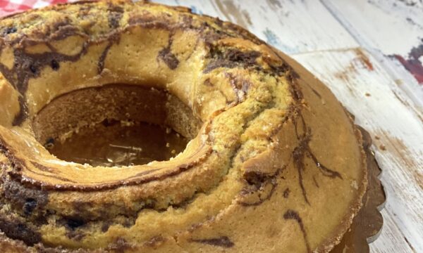 CIAMBELLA VARIEGATA AL CACAO SENZA LATTE E BURRO