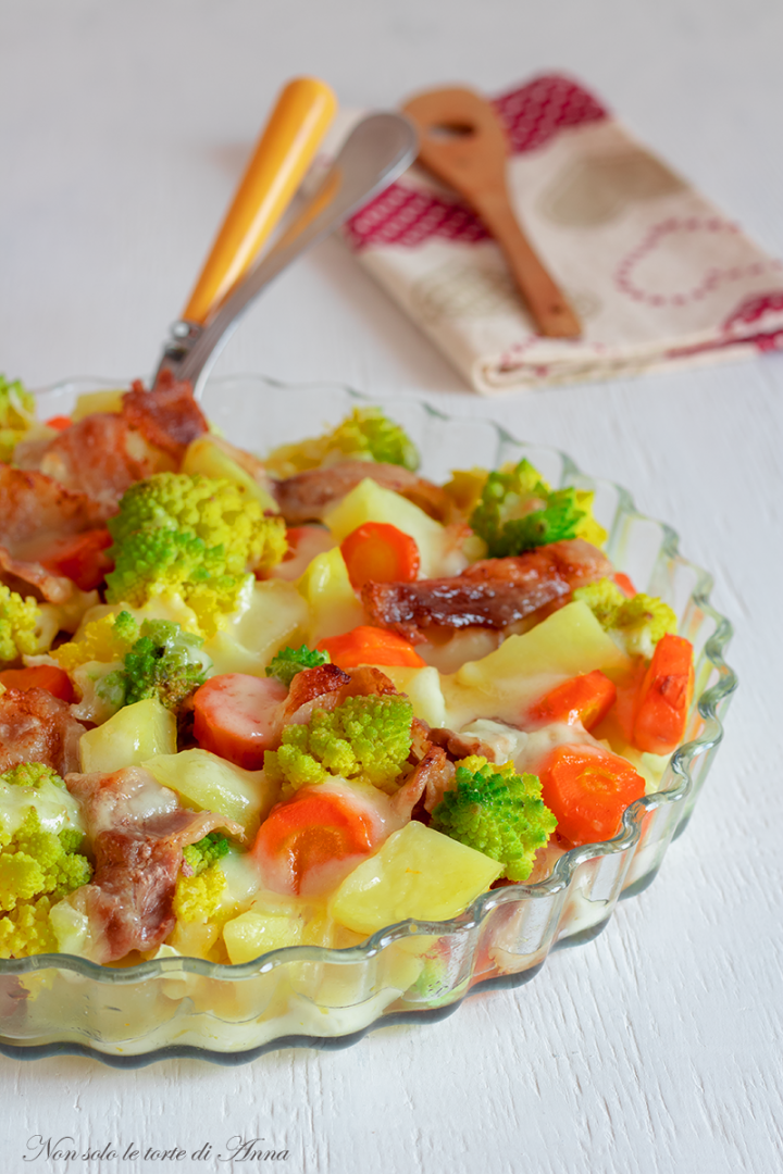 Broccoli con pancetta carote e patate Non solo le torte di Anna